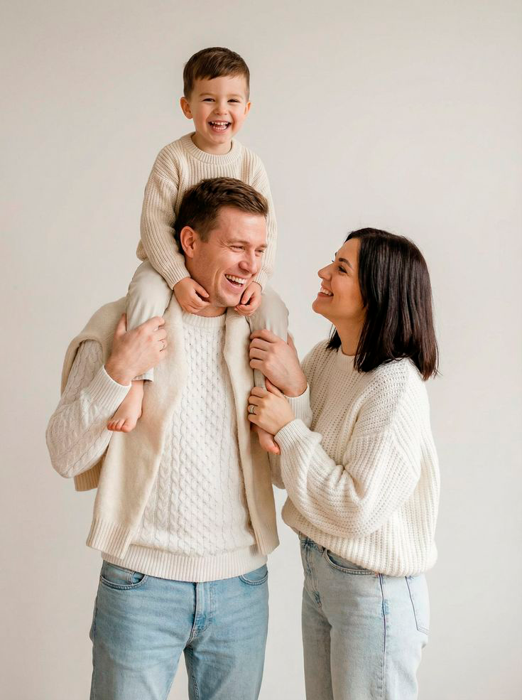 Cute family photos with a kid