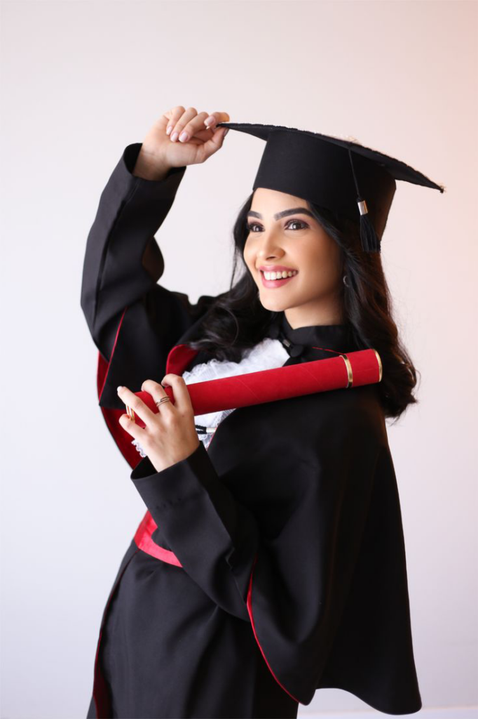 Grad photo shoot with diploma
